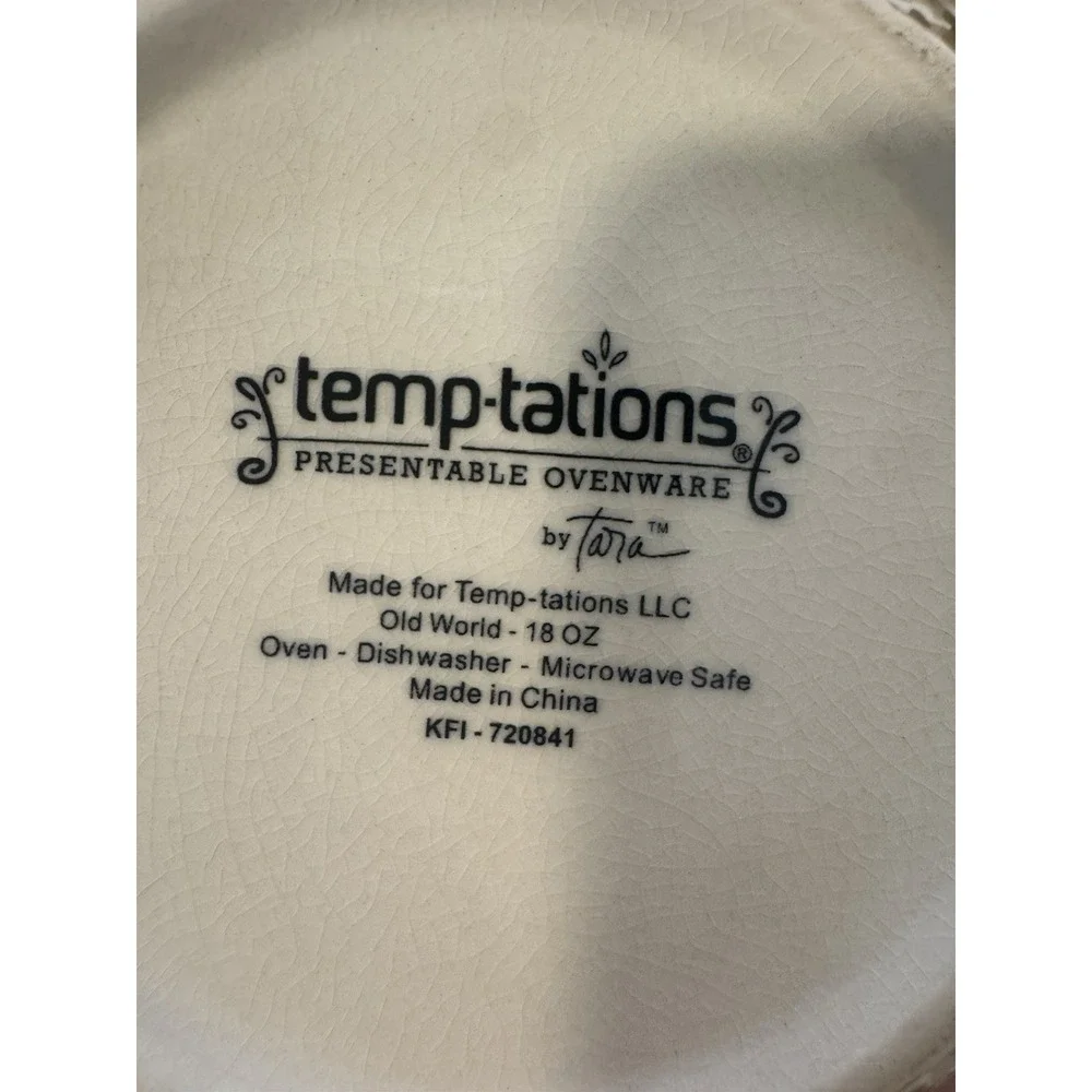 Old World Brown by temp-tations Handled Soup Bowls Set of 3 18 oz Tableware TT20